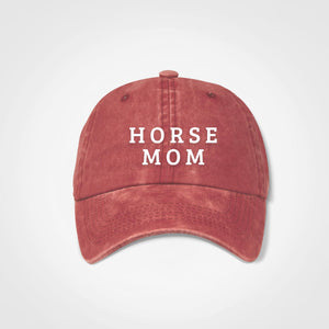 Horse Mom Vintage Cap - Windsor - Merlot