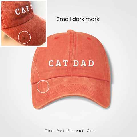 Cat Dad Vintage Cap - Windsor - Orange - FREE - b