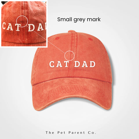 Cat Dad Vintage Cap - Windsor - Orange - FREE - a