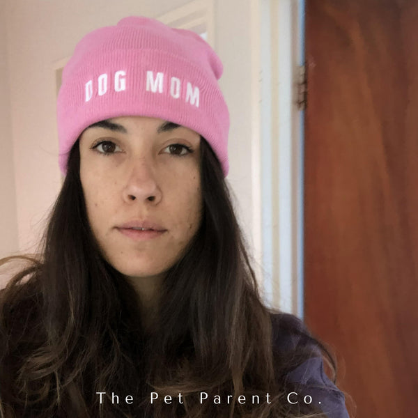 Dog Mom Beanie - Maven Bubblegum