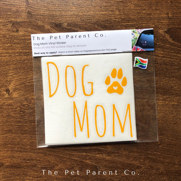 Custom 10cm Dog Mom Sticker - Pack of 2