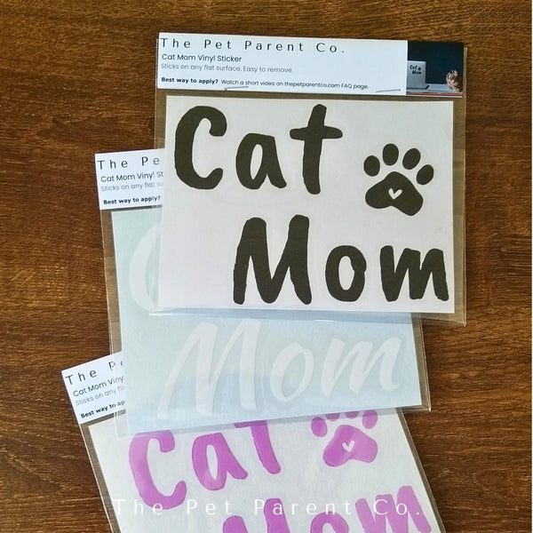 Custom 15cm Cat Mom Sticker - Pack of 2