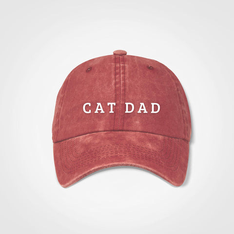 Cat Dad Vintage Cap - Windsor - Merlot