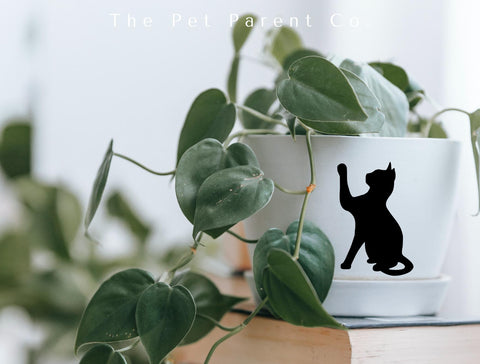 Custom 15cm Cat Silhouette Sticker - Pack of 2