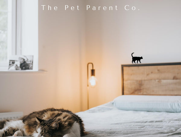 Custom 15cm Cat Silhouette Sticker - Pack of 2