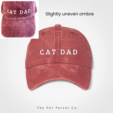 Cat Dad Vintage Cap - Windsor - Merlot - FREE
