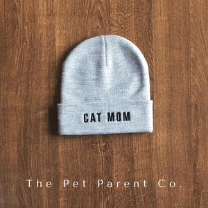 Cat Mom Beanie - Maven Grey