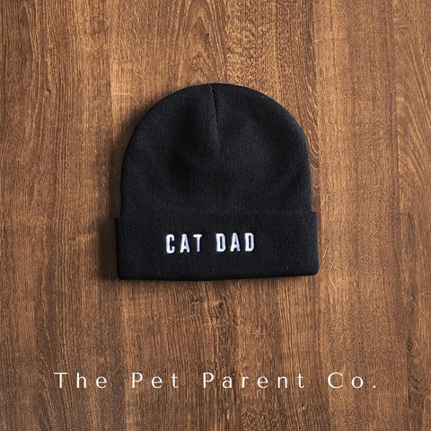 Cat Dad Beanie - Maven Black