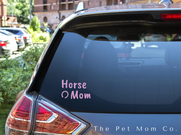 Custom 10cm Horse Mom Sticker - Pack of 4