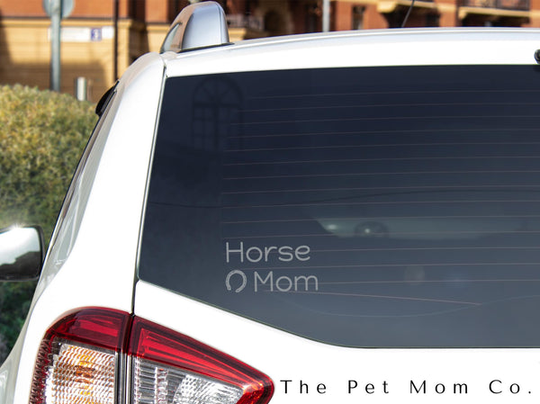 Custom 10cm Horse Mom Sticker - Pack of 4