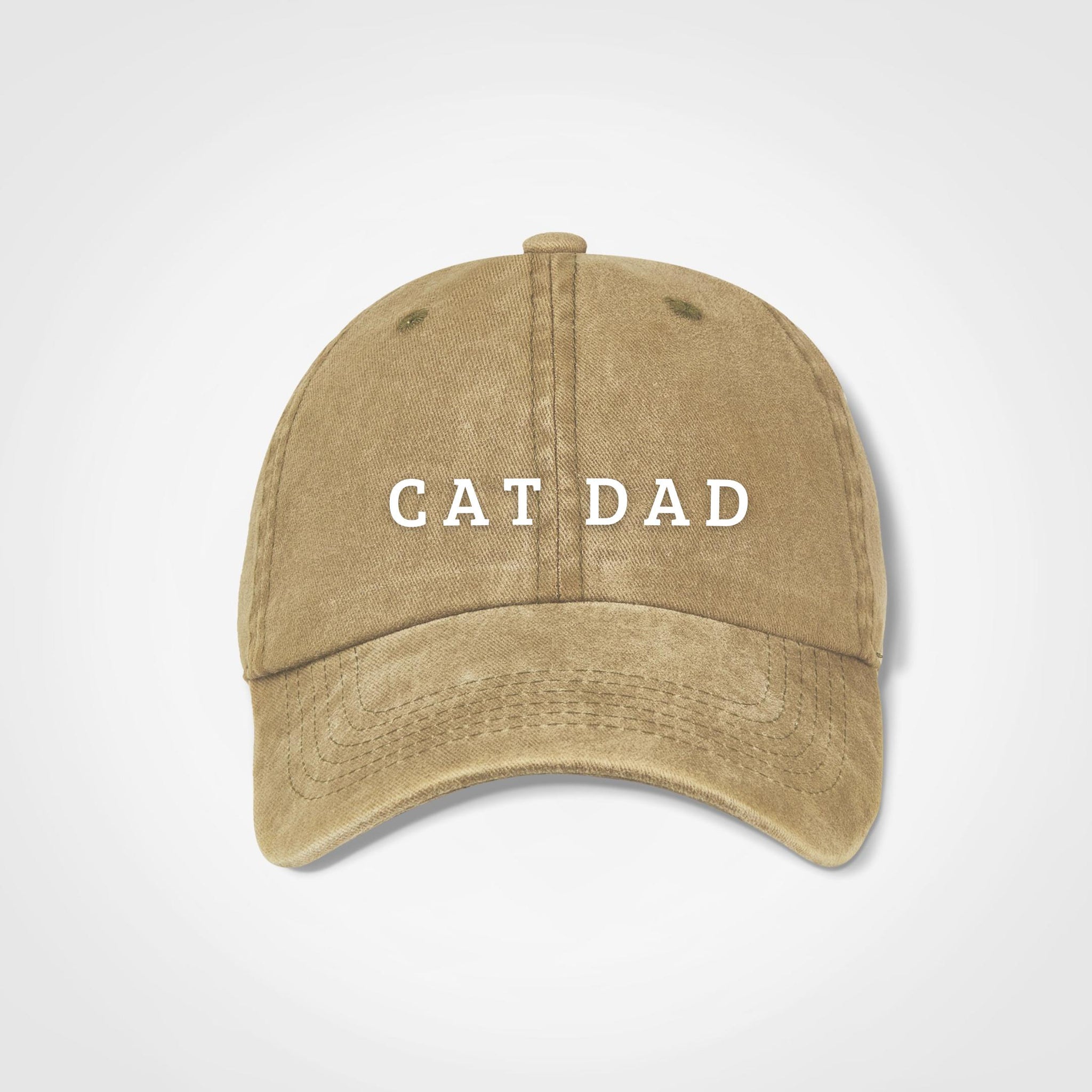 Cat Dad Vintage Cap - Windsor - Olive