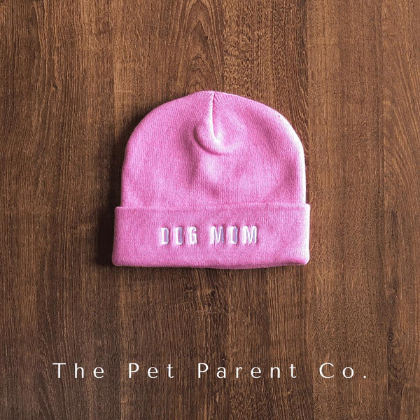 Dog Mom Beanie - Maven Bubblegum