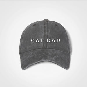 Cat Dad Vintage Cap - Windsor - Charcoal