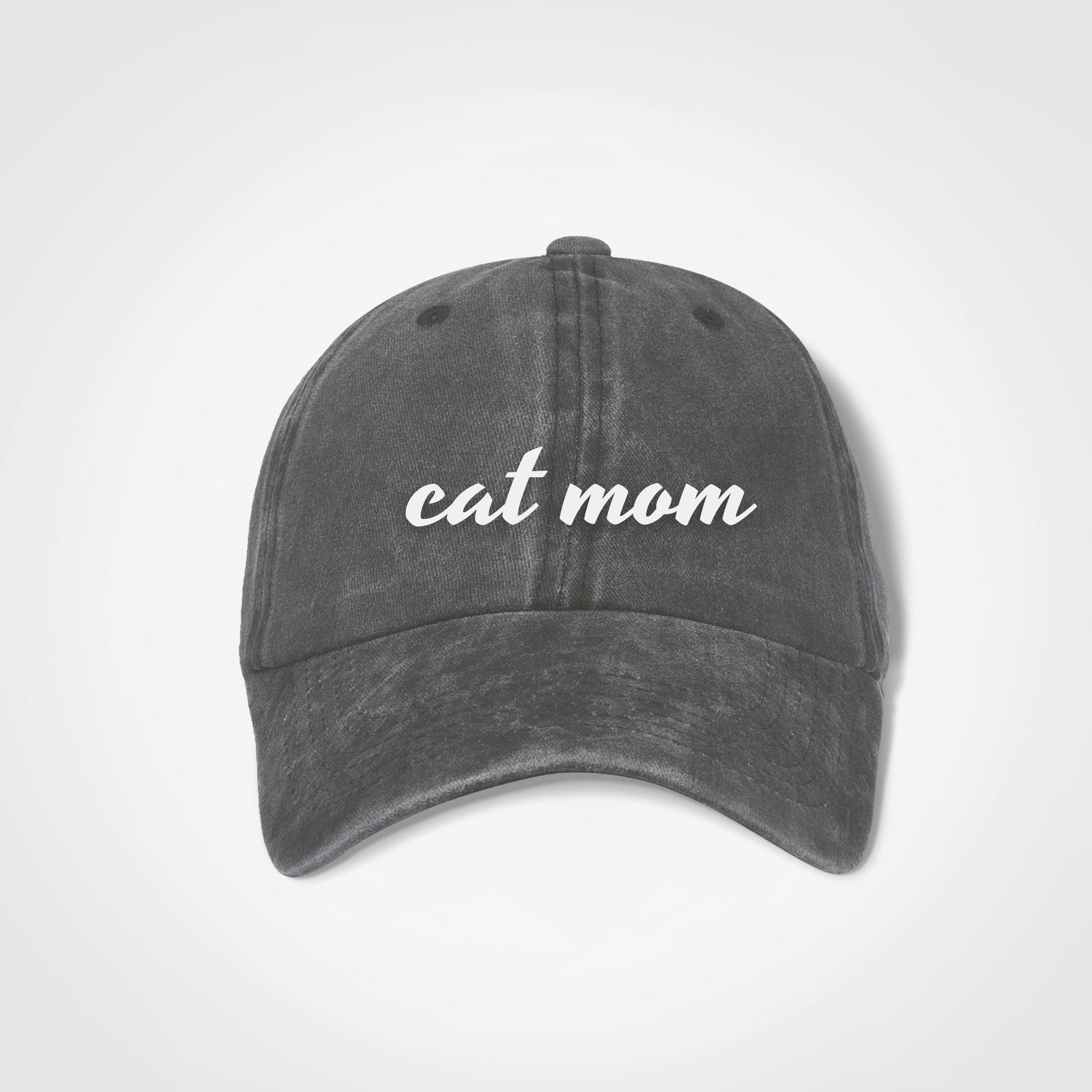 Cat Mom Vintage Cap - Nostalgia - Charcoal