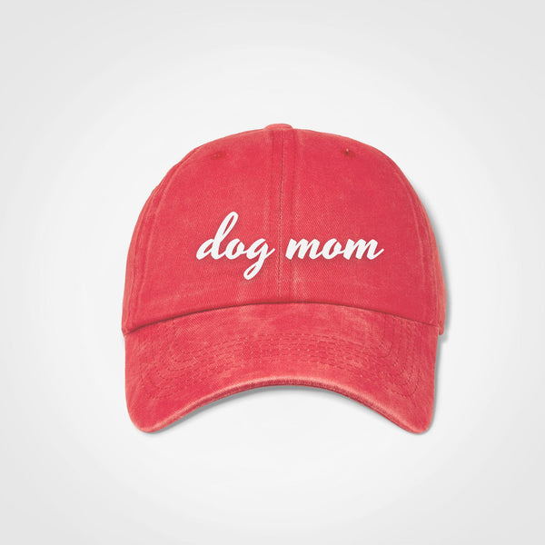 Dog Mom Vintage Cap - Nostalgia - Coral