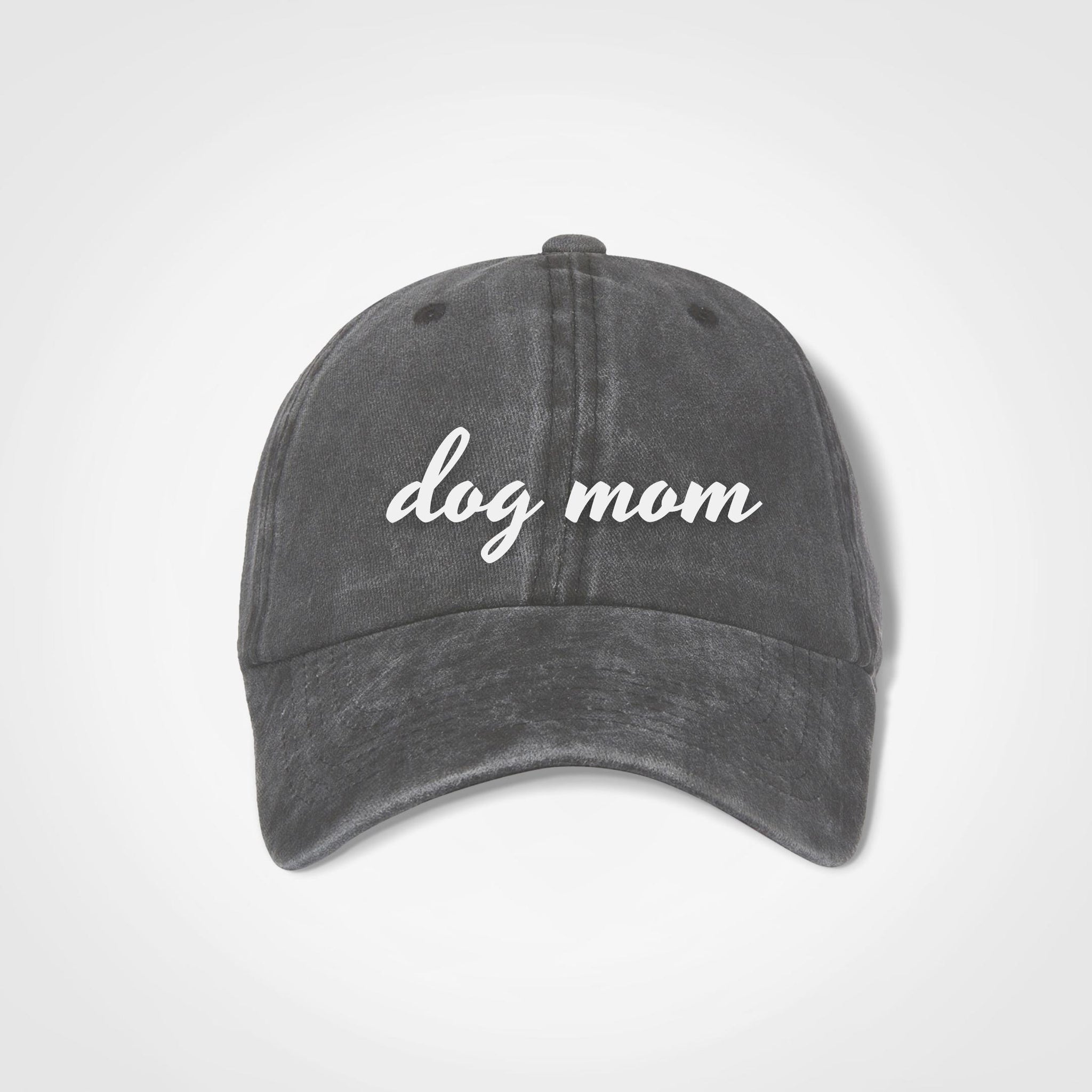 Dog Mom Vintage Cap - Nostalgia - Charcoal