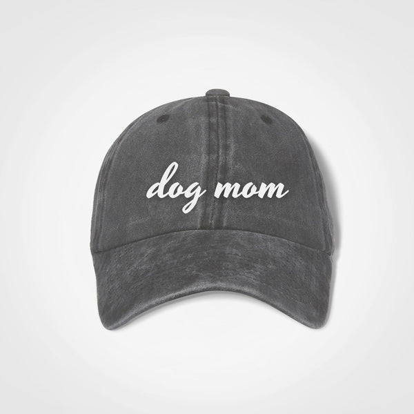 Dog Mom Vintage Cap - Nostalgia - Charcoal