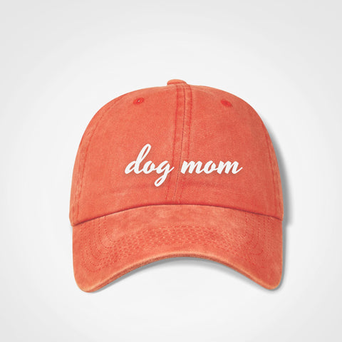 Dog Mom Vintage Cap - Nostalgia - Orange