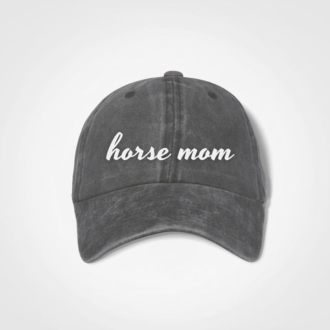 Horse Mom Vintage Cap - Nostalgia - Charcoal