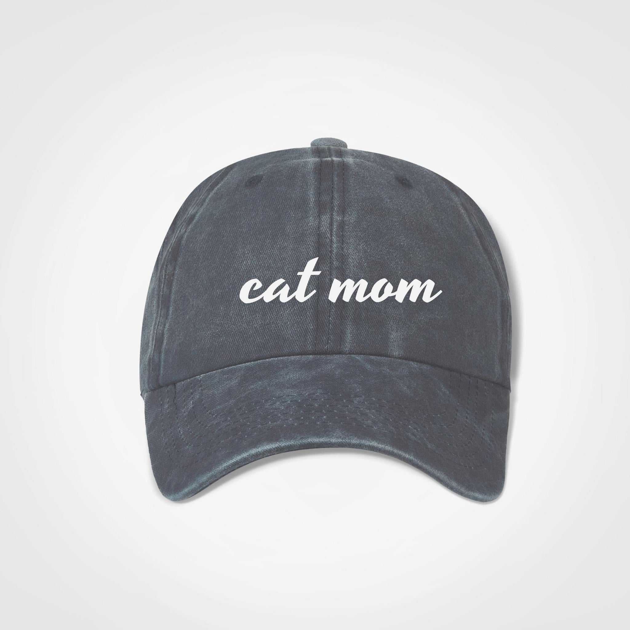 Cat Mom Vintage Cap - Nostalgia - Denim