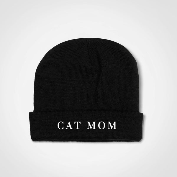 Cat Mom Beanie - Lore Black