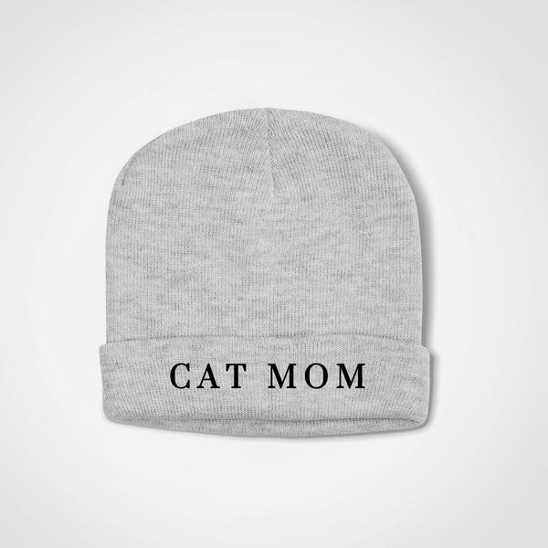 Cat Mom Beanie - Lore Grey