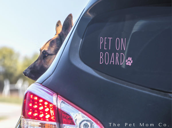 Custom 10cm Pet on Board Sticker - Pack of 4