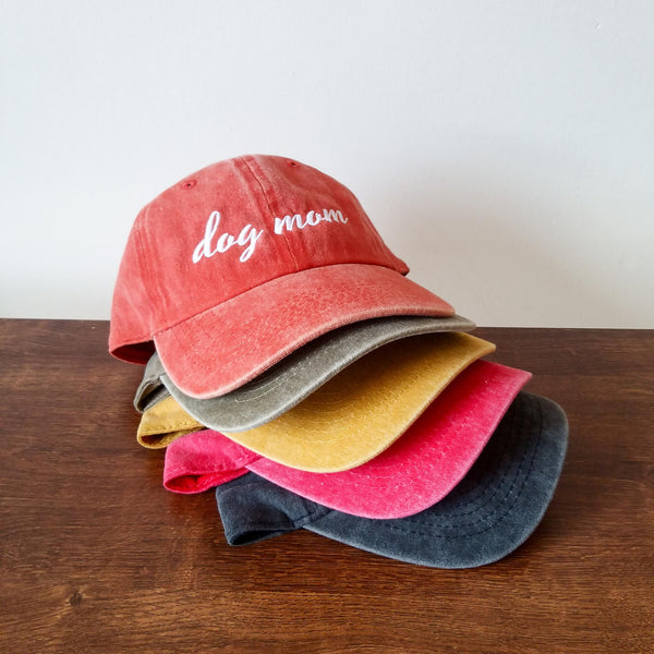 Dog Mom Vintage Cap - Nostalgia - Charcoal