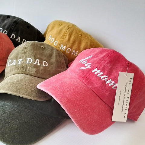 Dog Mom Vintage Cap - Nostalgia - Coral