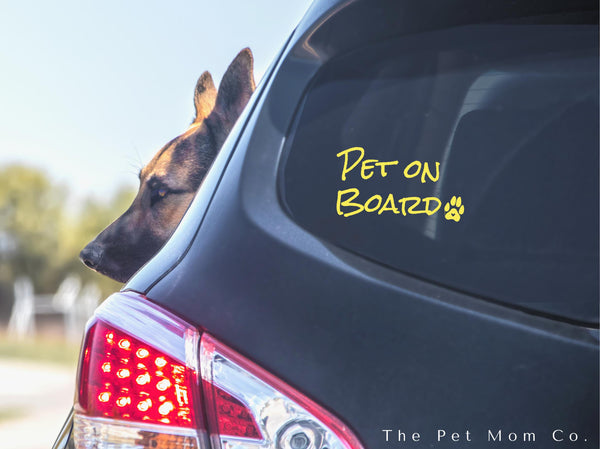 Custom 10cm Pet on Board Sticker - Pack of 4