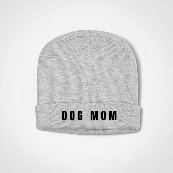 Dog Mom Beanie - Maven Grey