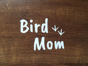 Custom 10cm Bird Mom Sticker - Pack of 2