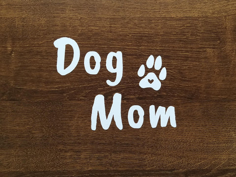 Custom 10cm Dog Mom Sticker - Pack of 4