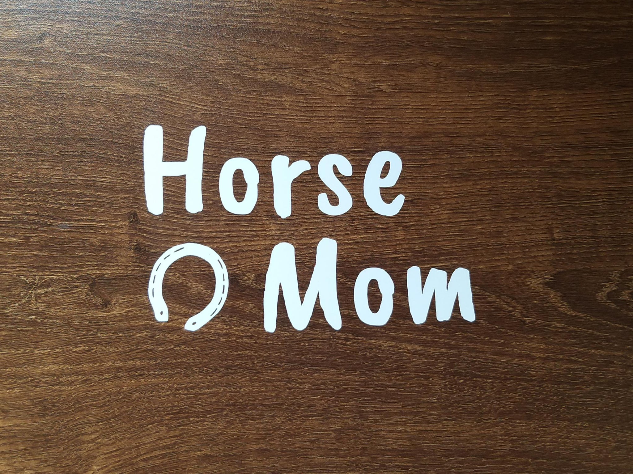 Custom 10cm Horse Mom Sticker - Pack of 2