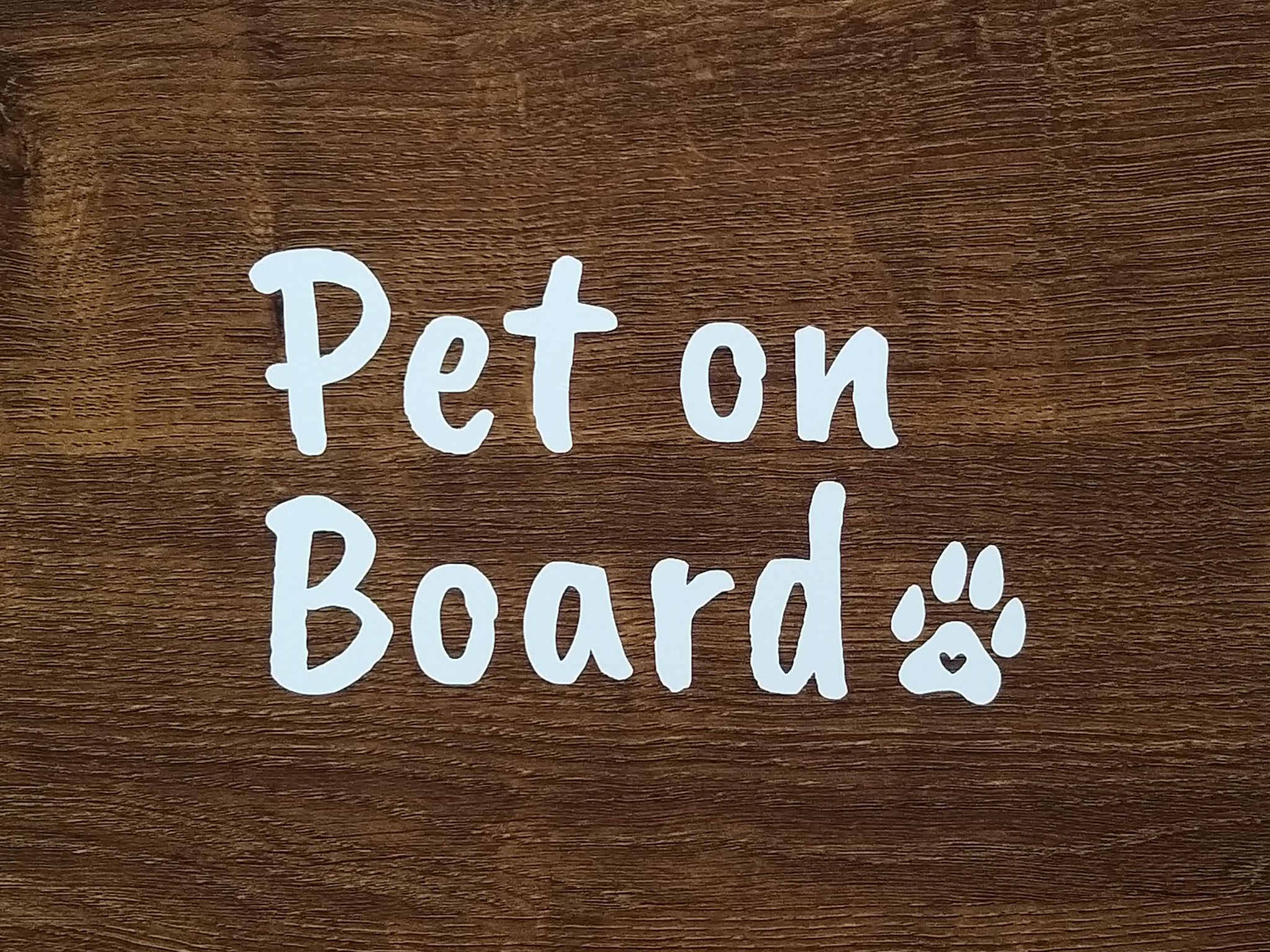 Custom 15cm Pet on Board Sticker - Pack of 4