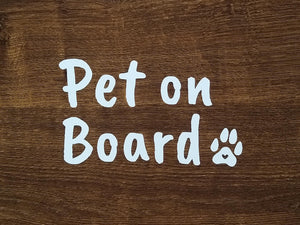 Custom 10cm Pet on Board Sticker - Pack of 4