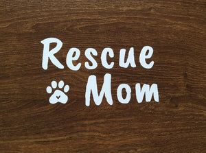 Custom 10cm Rescue Cat Mom Sticker - Pack of 4